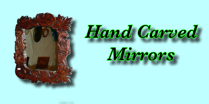 Maple Leaf Carved Mirror